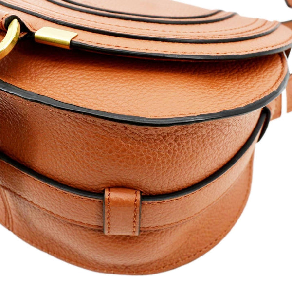 CHLOE Marcie Leather Crossbody Bag Orange