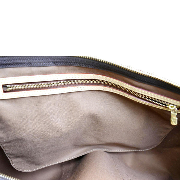 LOUIS VUITTON Keepall 55 Monogram Canvas Bostan Bag Brown