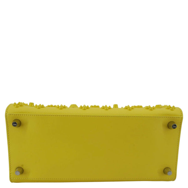 Christian Louboutin Paloma Medium Yellow Tote Bag - Bottom View