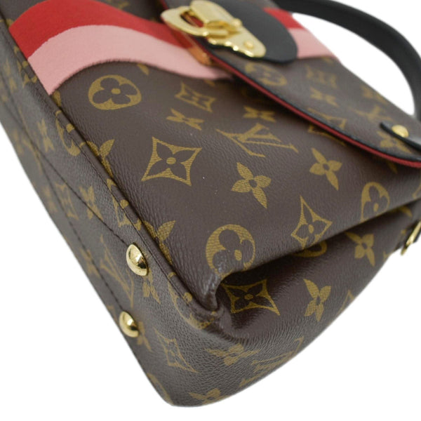LOUIS VUITTON Georges BB Monogram Canvas Shoulder Bag Coquelicot Peach