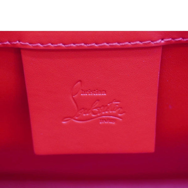 Christian Louboutin Paloma Medium Yellow Tote Bag - Branding & Label closeup