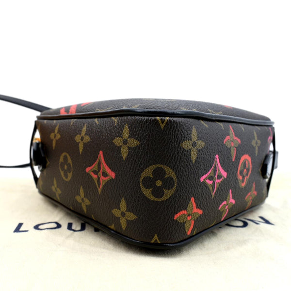 LOUIS VUITTON Sac Coeur Heart Monogram Canvas Crossbody Bag Brown