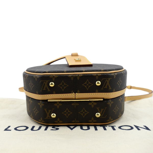 LOUIS VUITTON Petite Boite Chapeau Monogram Canvas Shoulder Bag Brown