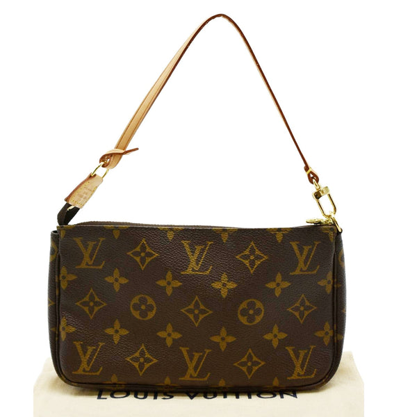 LOUIS VUITTON Pochette Accessoires Monogram Canvas Pouch Bag Brown