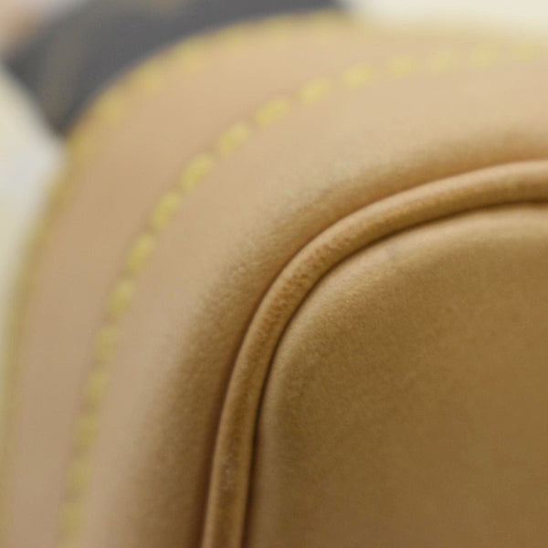 LOUIS VUITTON Noe Monogram Rayures Shoulder Bag Ivory