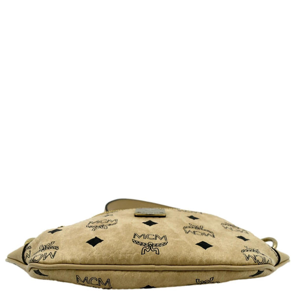 MCM Visetos Canvas Crossbody Belt Bag Beige