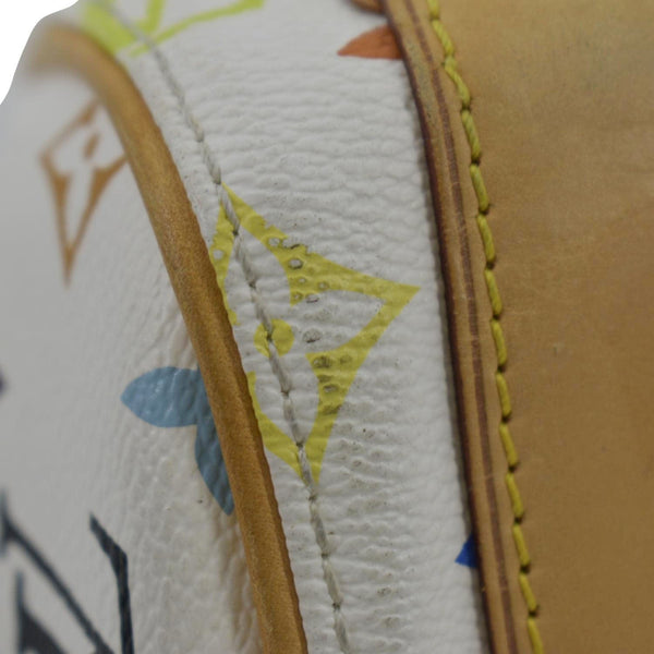 LOUIS VUITTON Priscilla Monogram Multicolore Canvas Satchel Bag White