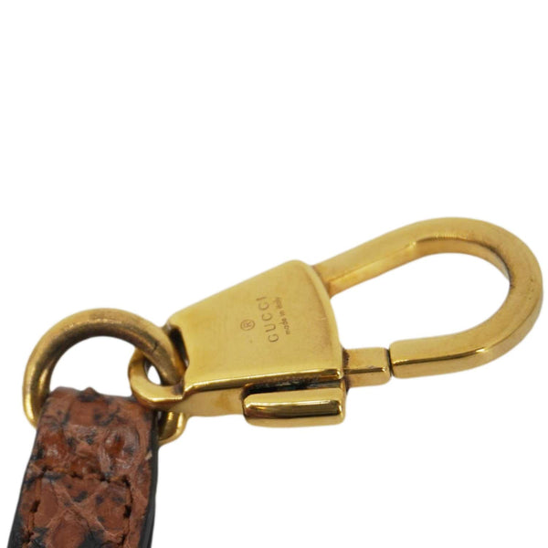 GUCCI Diana Small Snakeskin Leather Tote Bag Orange 660195