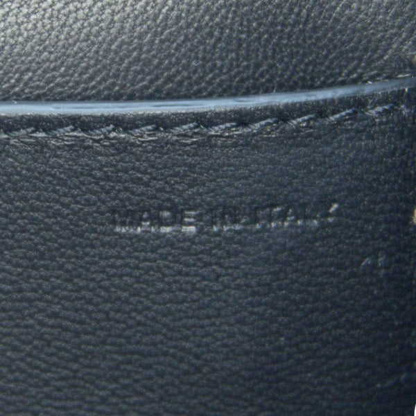 VALENTINO Loco V Logo Leather Messenger Bag Brown