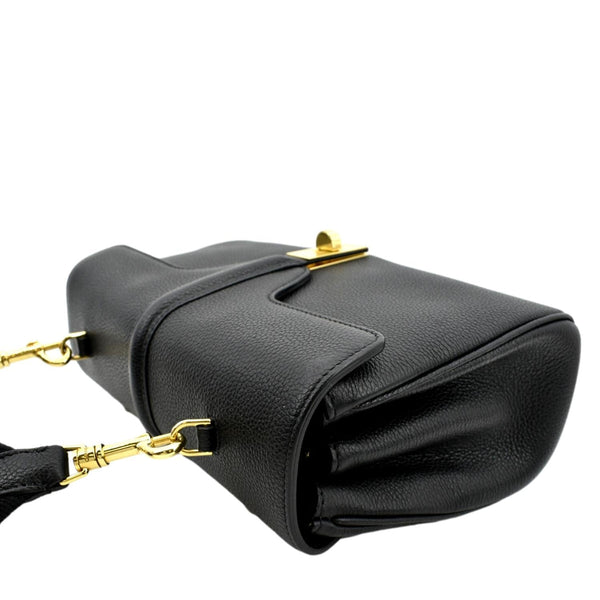 CELINE Teen 16 Calfskin Leather Crossbody Bag Black