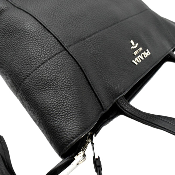 PRADA Leather Tote Bag Black