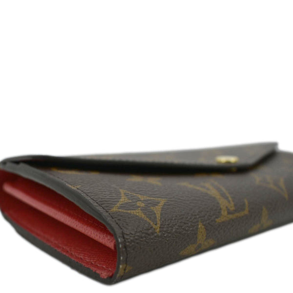 LOUIS VUITTON Sarah Monogram Canvas Wallet Cerise