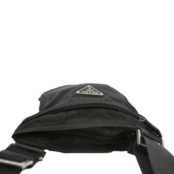 PRADA Nylon Crossbody Messenger Bag Black
