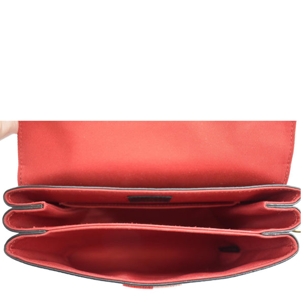 LOUIS VUITTON Georges BB Monogram Canvas Shoulder Bag Coquelicot Peach