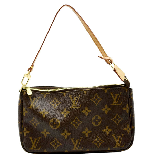 LOUIS VUITTON Pochette Accessoires Monogram Canvas Pouch Bag Brown