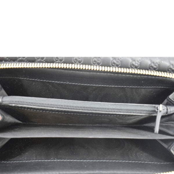 GUCCI Microguccissima Leather Wallet Black 449364