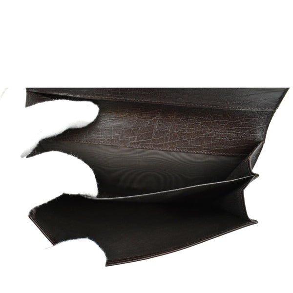 GUCCI Vintage GG Canvas Wallet Beige 115046