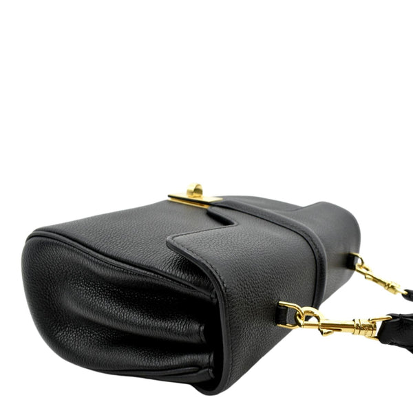 CELINE Teen 16 Calfskin Leather Crossbody Bag Black