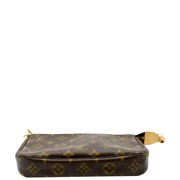 LOUIS VUITTON Pochette Accessoires Monogram Canvas Pouch Bag Brown