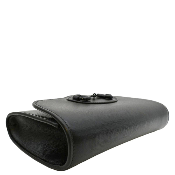 GUCCI Horsebit 1955 Mini Leather Crossbody Bag Black 724713