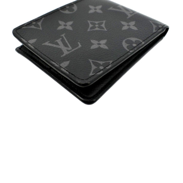 LOUIS VUITTON Monogram Eclipse Canvas Multiple Mens Wallet Black/Grey