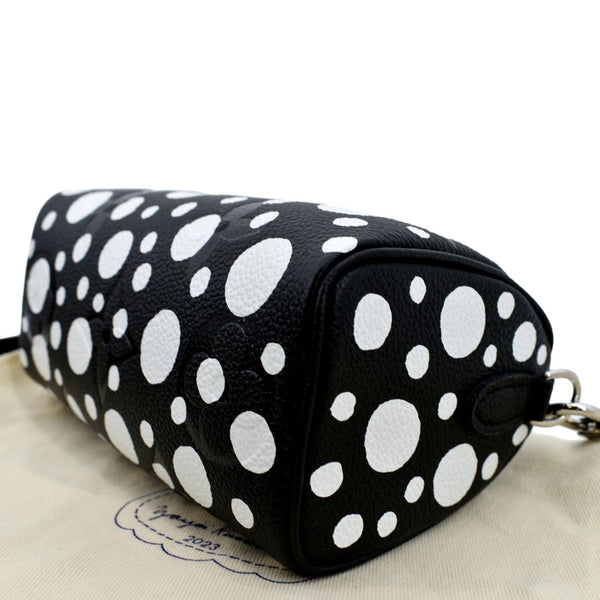 LV x YK Nano Speedy Monogram Empreinte Leather Shoulder Bag