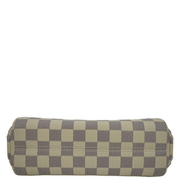 LOUIS VUITTON Croisette Damier Azur Satchel Crossbody Bag White