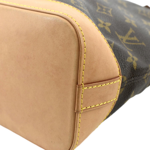 LOUIS VUITTON Lockit Vertical PM Monogram Canvas Tote Bag Brown