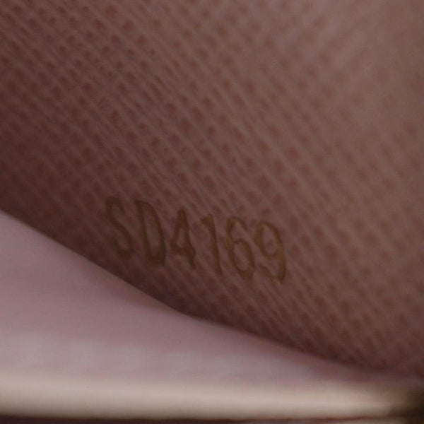 LOUIS VUITTON Clemence Monogram Canvas Zippy Wallet Brown