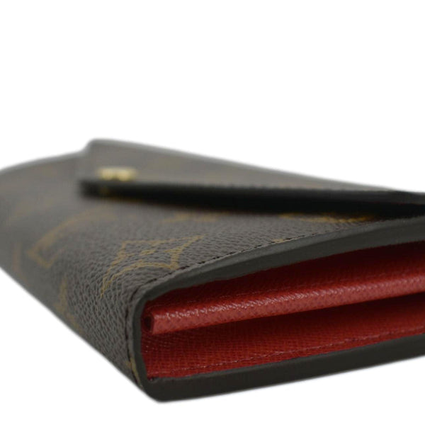 LOUIS VUITTON Sarah Monogram Canvas Wallet Cerise