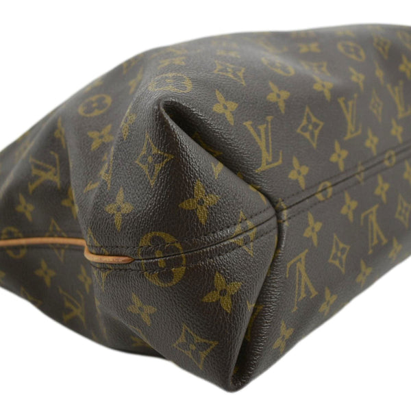 LOUIS VUITTON Sully MM Monogram Canvas Shoulder Bag Brown