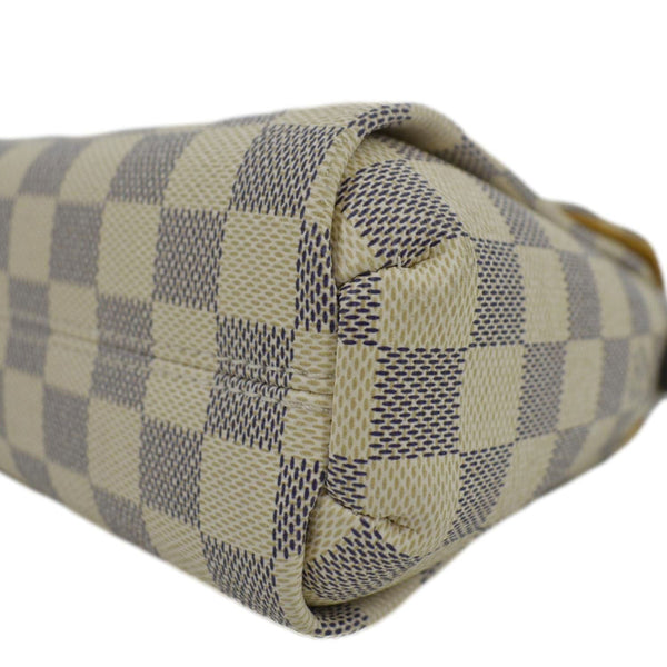 LOUIS VUITTON Croisette Damier Azur Satchel Crossbody Bag White