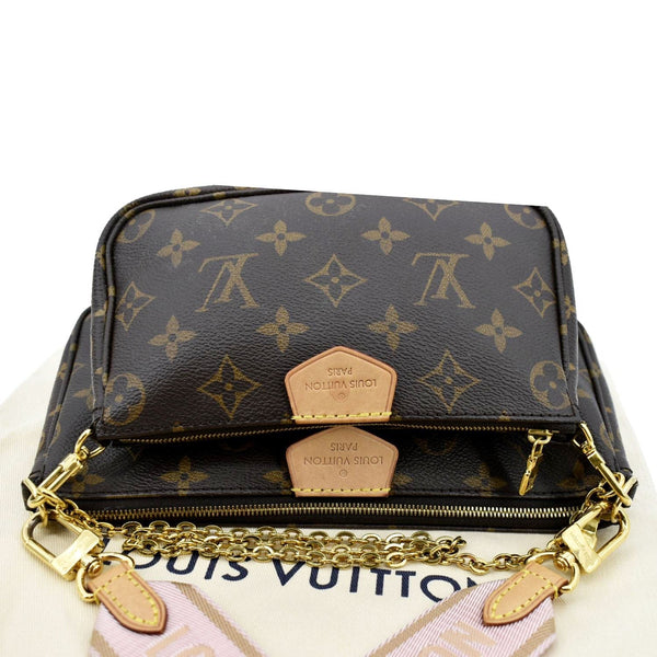 LOUIS VUITTON Multi Pochette Accessoires Monogram Canvas Shoulder Bag Brown