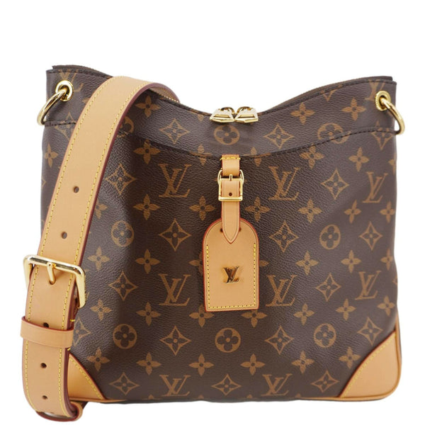 LOUIS VUITTON Odeon NM MM Monogram Canvas Shoulder Bag Brown