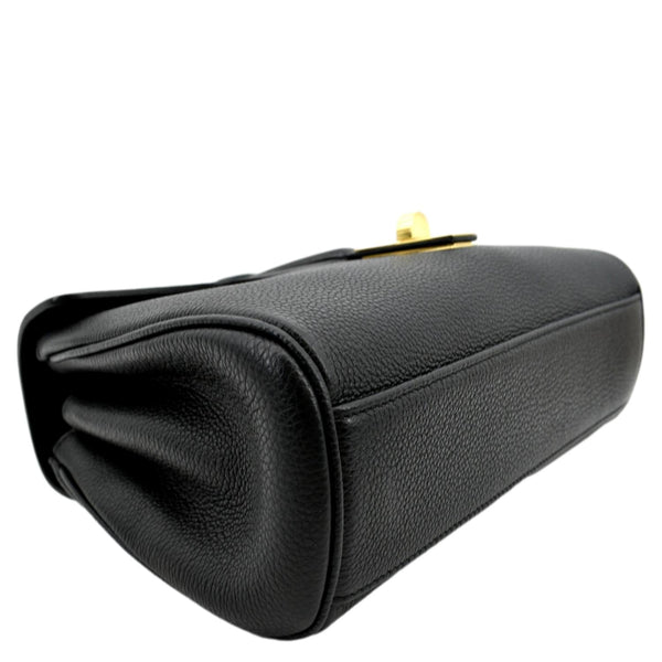 CELINE Teen 16 Calfskin Leather Crossbody Bag Black