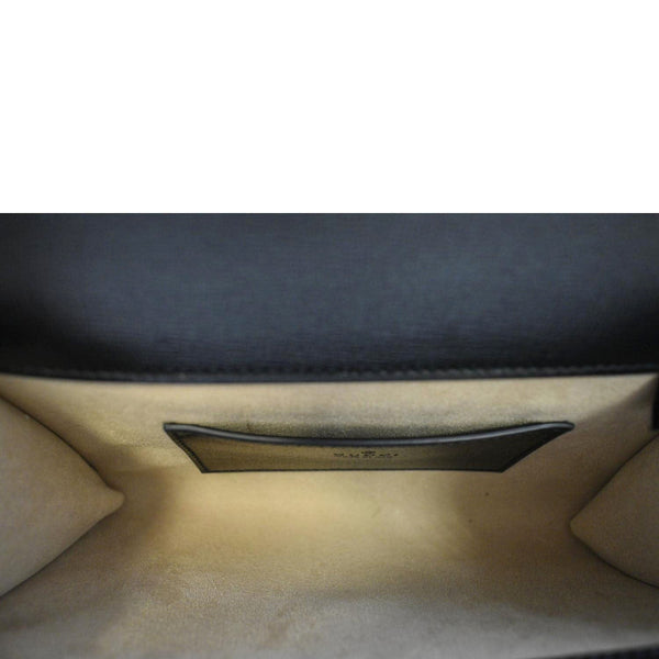 GUCCI Horsebit 1955 Mini Leather Crossbody Bag Black 724713