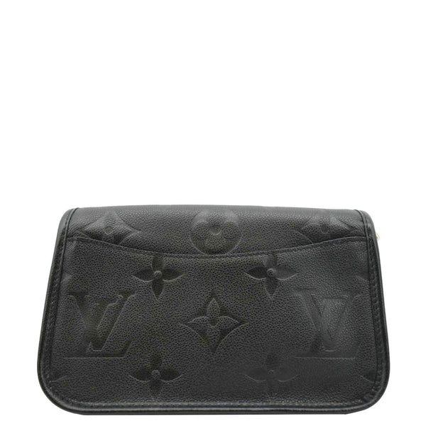 LOUIS VUITTON Empreinte Leather Crossbody Bag Black back side