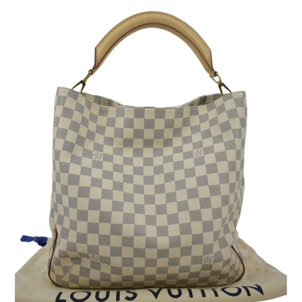 LOUIS VUITTON Soffi Damier Azur Satchel Shoulder Bag White