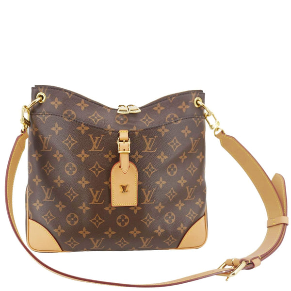 LOUIS VUITTON Odeon NM MM Monogram Canvas Shoulder Bag Brown