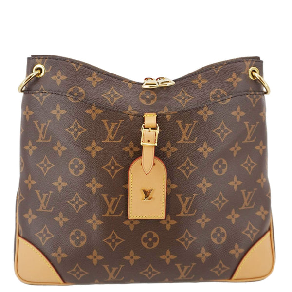 LOUIS VUITTON Odeon NM MM Monogram Canvas Shoulder Bag Brown