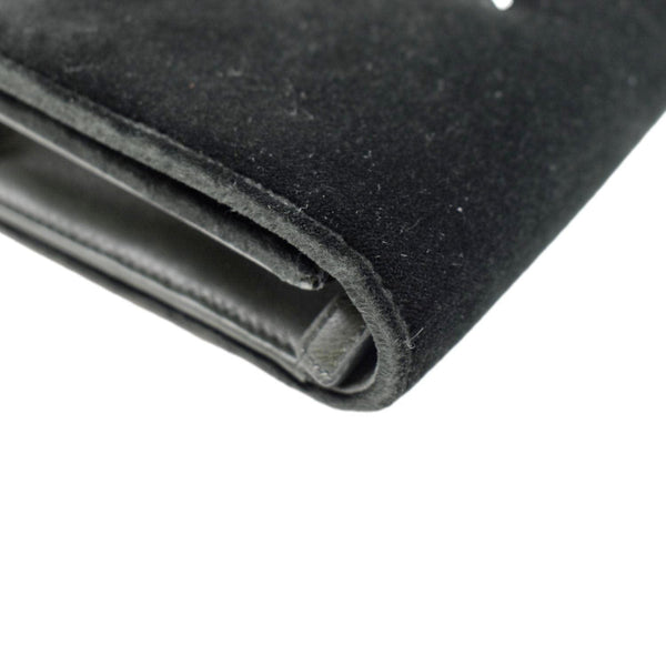 YVES SAINT LAURENT Crystal Kate Medium Tassel Velvet Crossbody Bag Dark Green