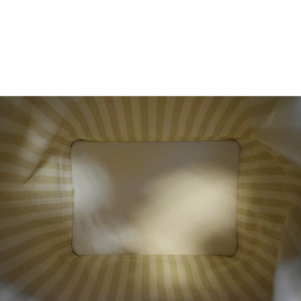 LOUIS VUITTON Noe Monogram Rayures Shoulder Bag Ivory