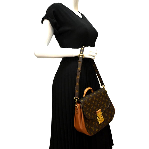 LOUIS VUITTON Eden Noe Monogram Canvas Shoulder Bag Brown
