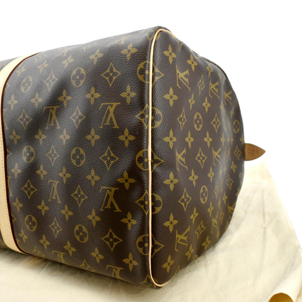 LOUIS VUITTON Keepall 55 Monogram Canvas Bostan Bag Brown