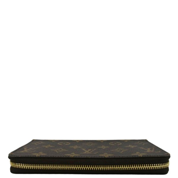 LOUIS VUITTON Zip Around Monogram Canvas Wallet Brown