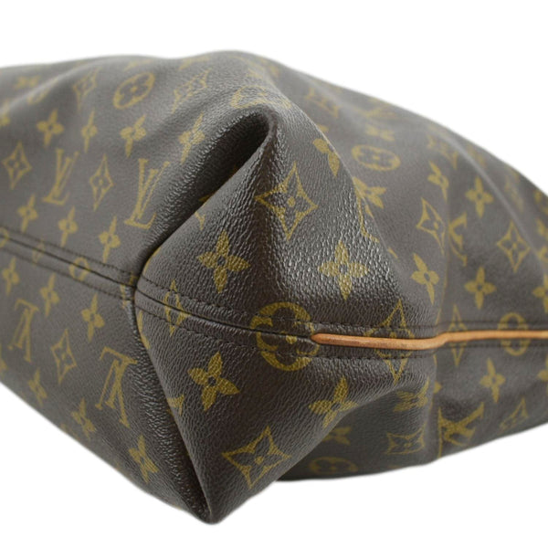 LOUIS VUITTON Sully MM Monogram Canvas Shoulder Bag Brown