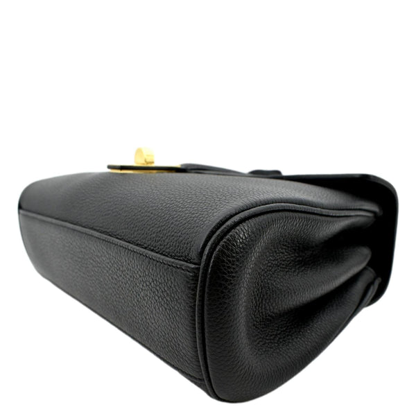 CELINE Teen 16 Calfskin Leather Crossbody Bag Black