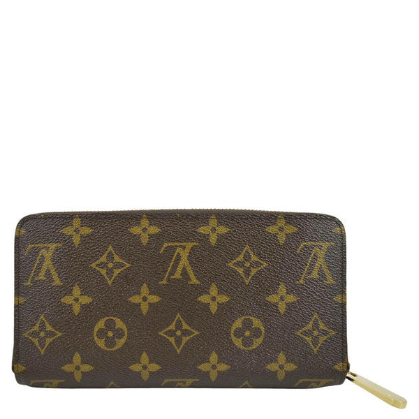 LOUIS VUITTON Monogram Canvas Zippy Wallet Brown