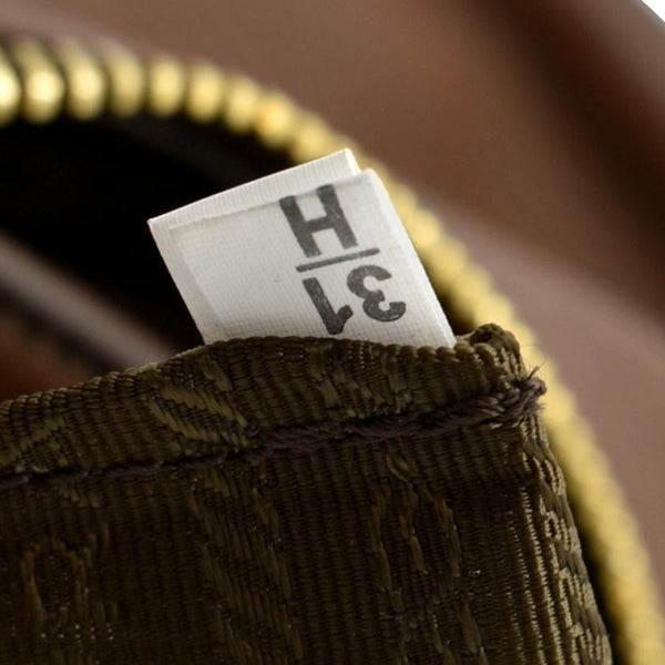 PRADA Logo Leather Hobo Bag Tan