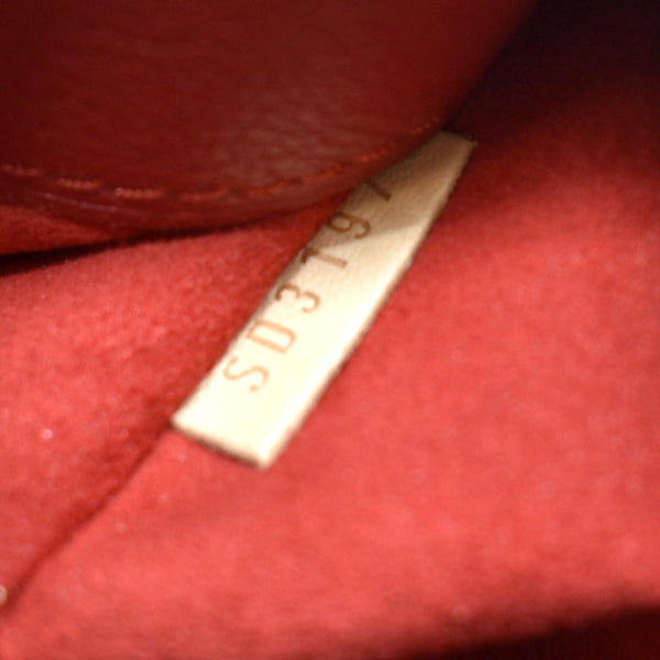 LOUIS VUITTON Pallas MM Monogram Canvas Shoulder Bag Brown